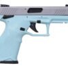 Taurus TX22 22LR Rimfire Pistol with Cyan Frame and Satin Nickel Slide 3 TX22 22LR