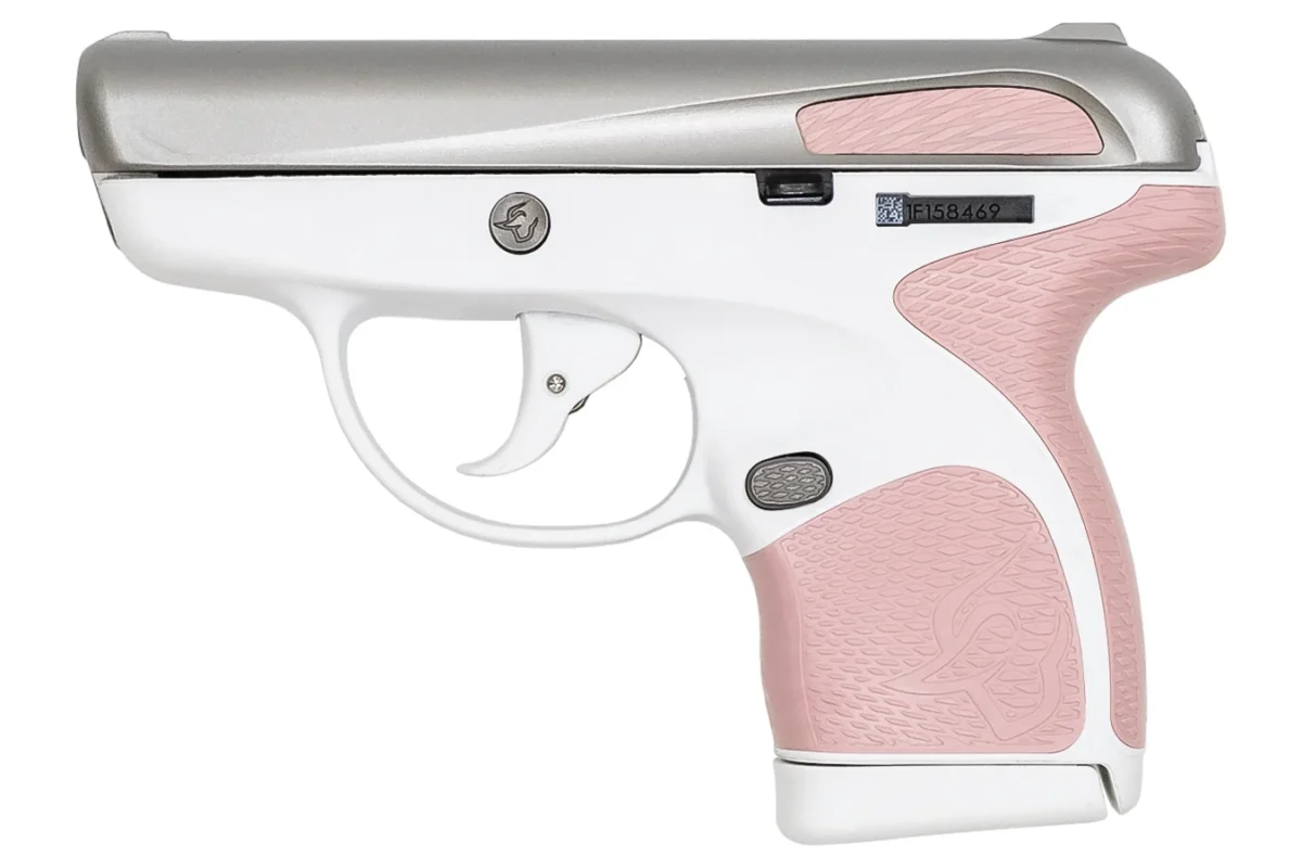 Taurus Spectrum .380 Auto White/Stainless Pistol with Pink Grips